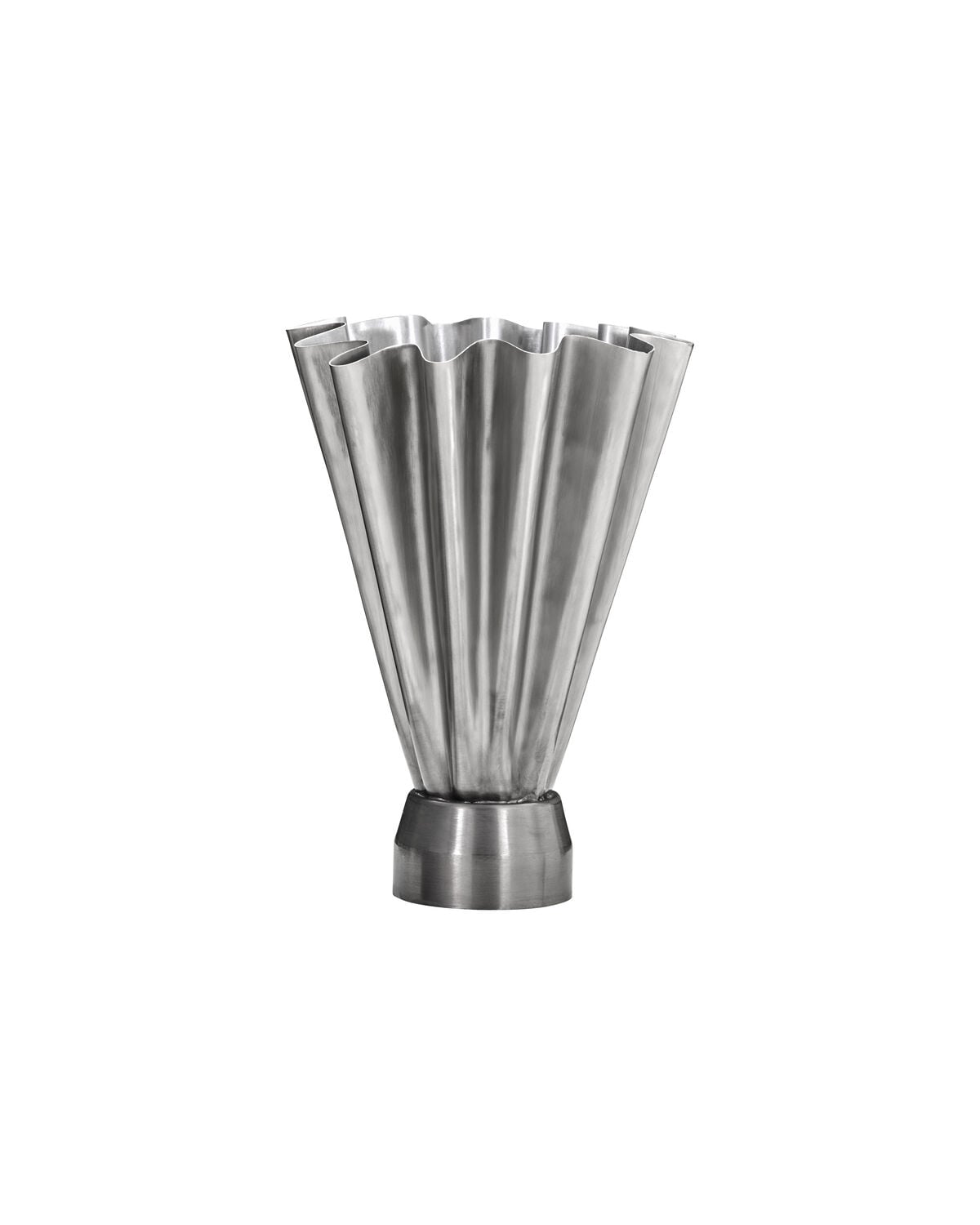 House Doctor - HDFlood Vase - Brushed silver finish