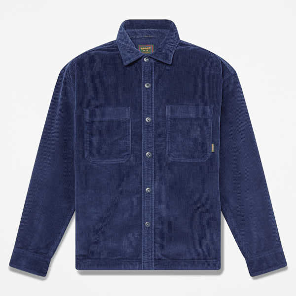 Timberland - Overshirt in Velluto a Coste da Uomo in blu scuro, Uomo, blu, Taglia: M