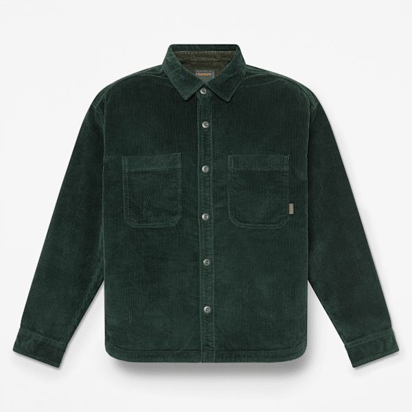Timberland - Overshirt in Velluto a Coste da Uomo in verde scuro, Uomo, verde, Taglia: XXL