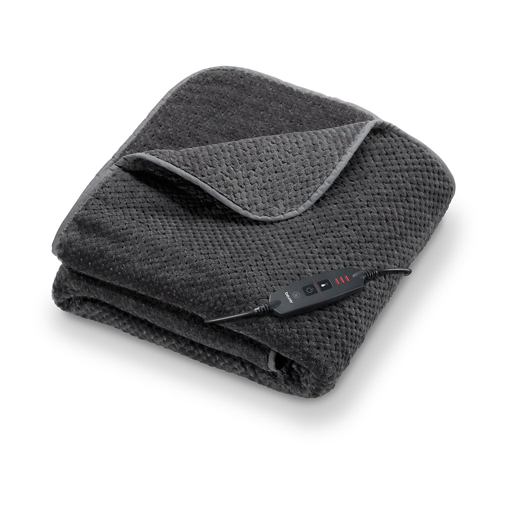 Beurer - Heating Blanket - Grey and Dark Grey - 180 x 130 cm