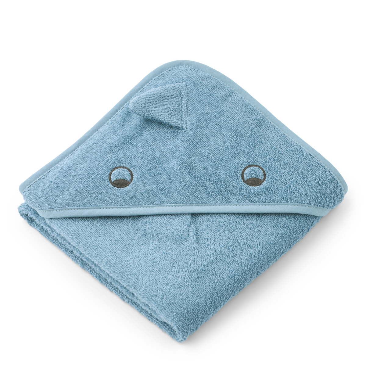 Liewood - Albert Dino Hooded Towel - Beach blue - One size