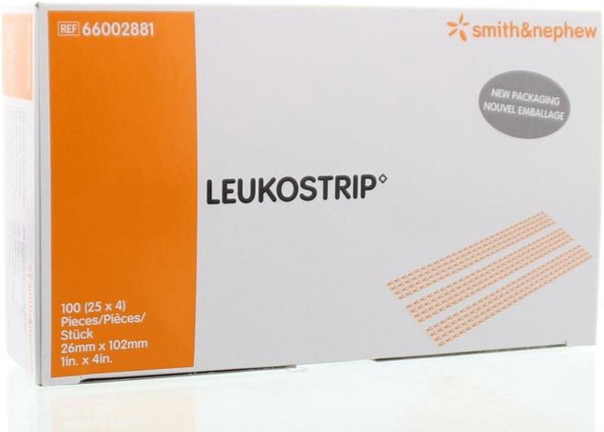 LEUKOSTRIP Wundnahtstreifen 26x102 mm Box 25X4 St Pflaster