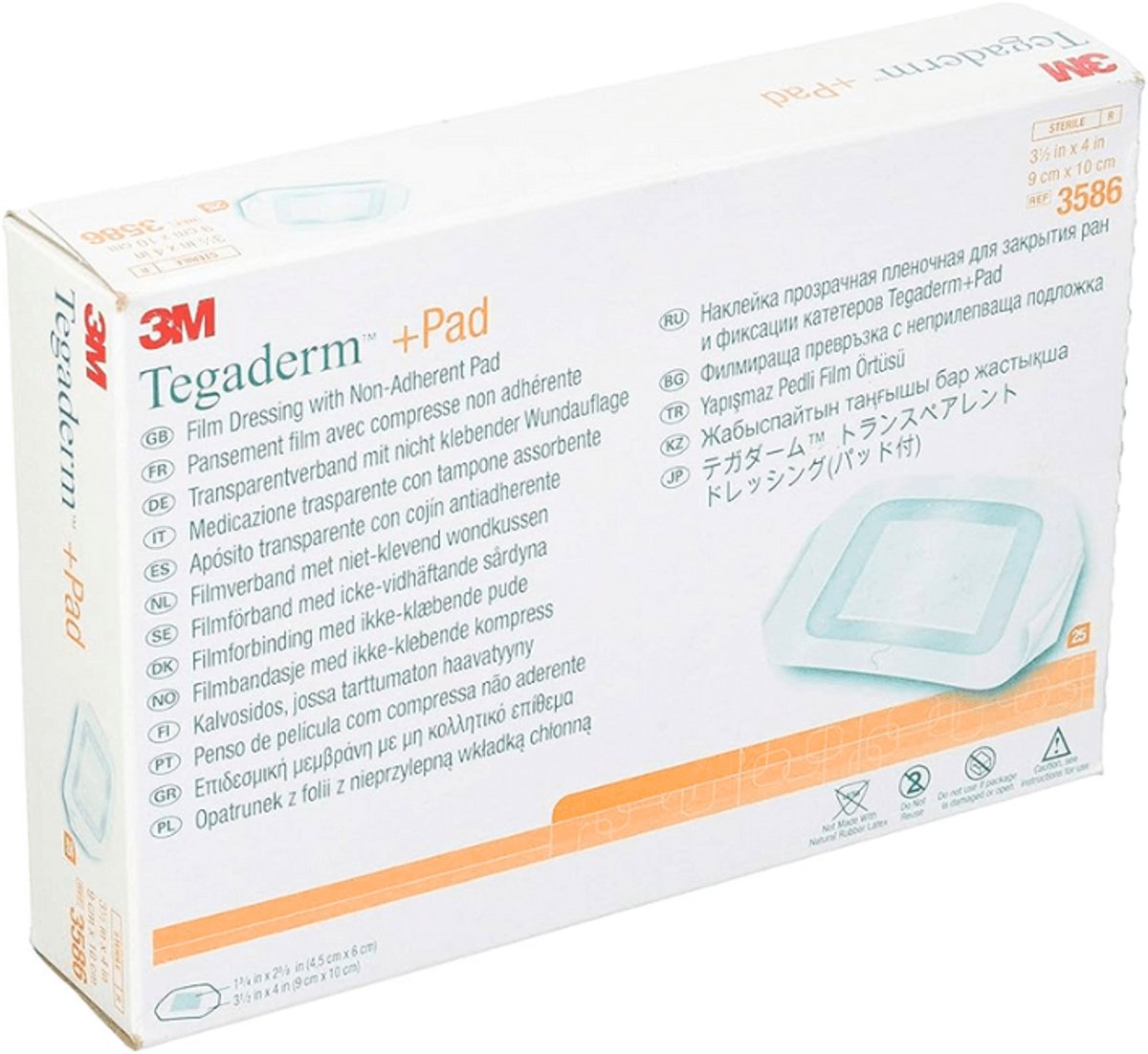 TEGADERM 3M Plus Pad 9x10 cm Fertigverb.3586 25 St Verband