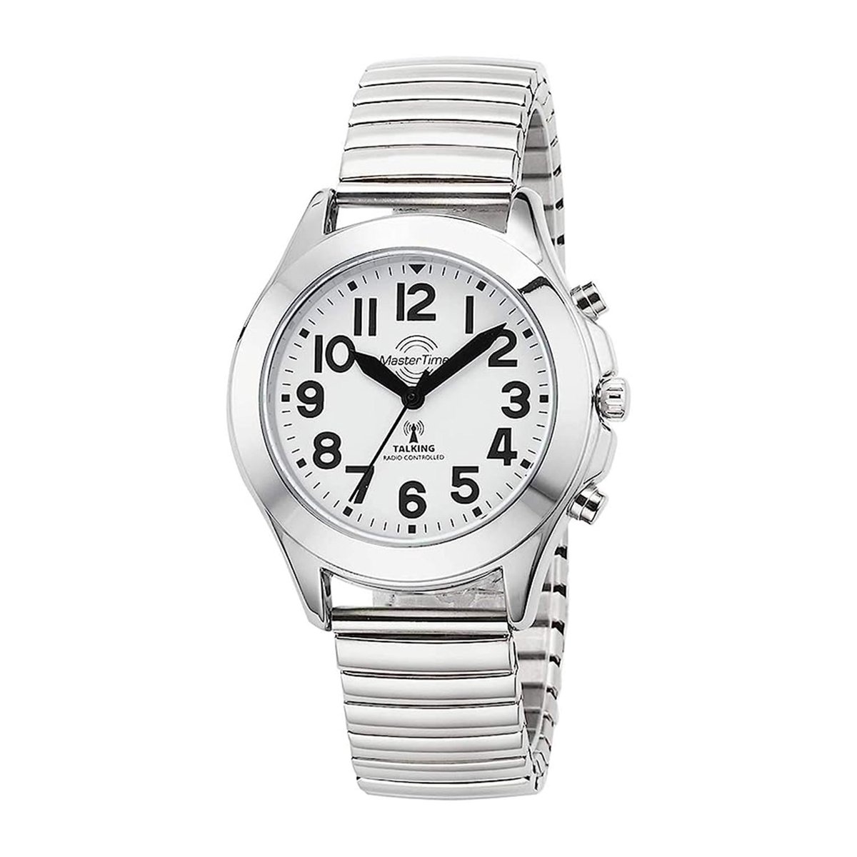 Master Time MTLA-10706-60M sprechende Damen-Funkuhr Zugband Damenuhr 38mm