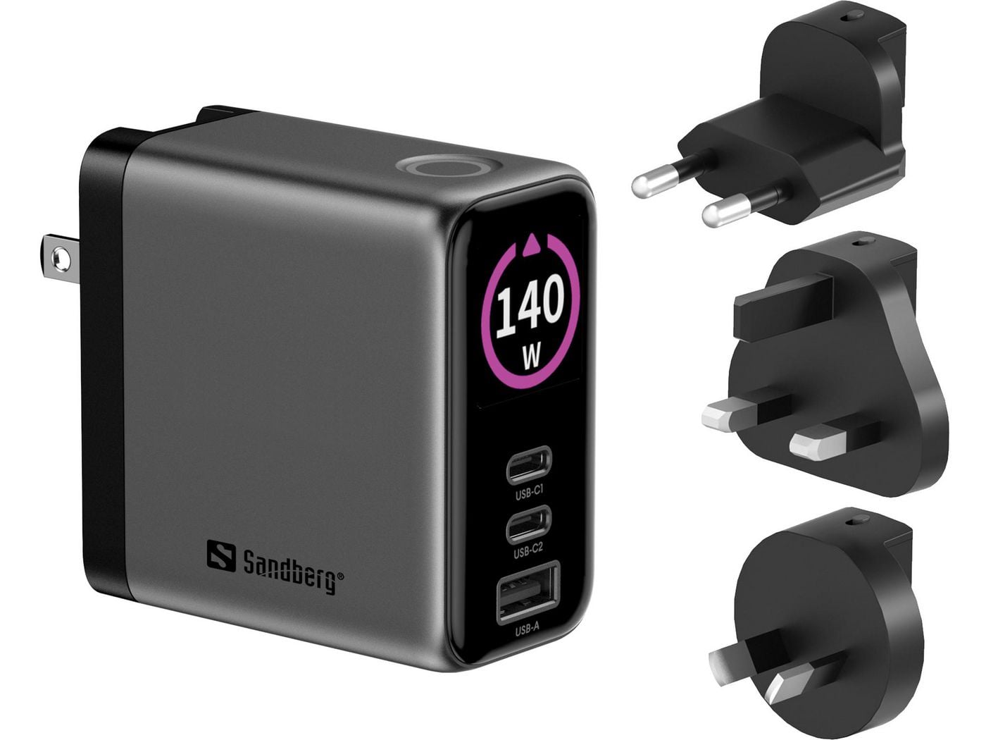 Sandberg - Travel Charger Display