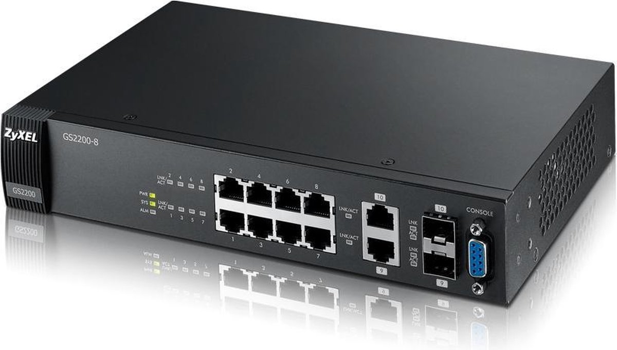 Zyxel ZyXEL - GS2200-8 8 Port Gigabit L2 Managed Switch