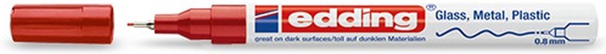 10 x Edding Glanzlack-Marker edding 780 0,8mm rot
