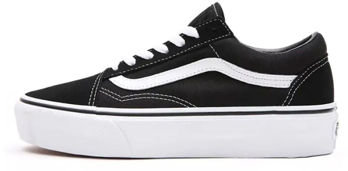 Vans Old Skool Platform Schwarz Weiß Unisex Sneaker VN0A3B3UY28 44