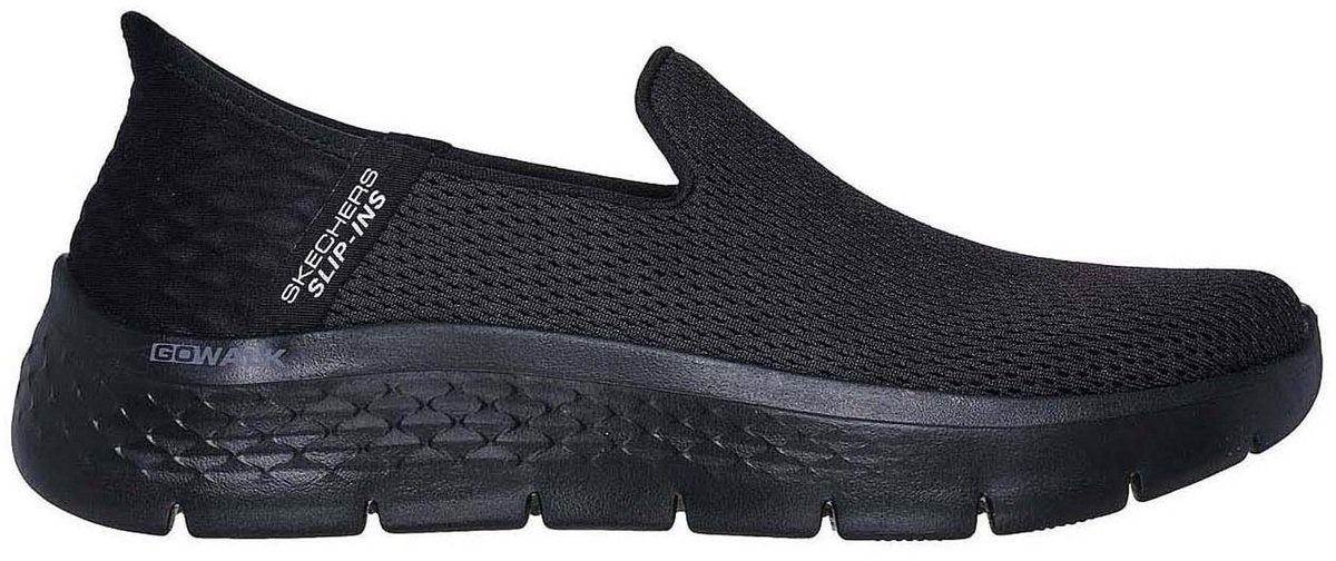 Skechers Slip-Ins: GO WALK Flex - Relish, schwarze Damen-Sneaker 40