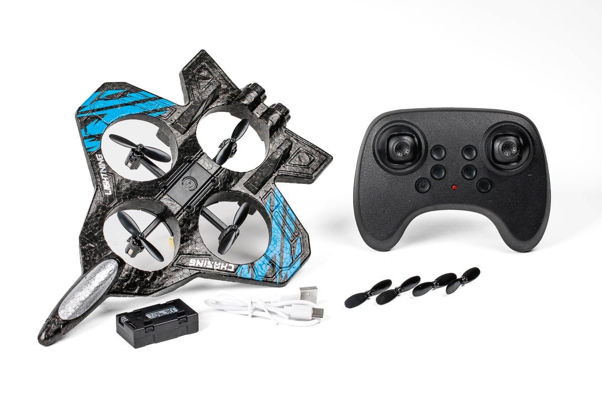 TEC-TOY - F16 Jet Drone 2,4GHz w/foam body & light (471220)