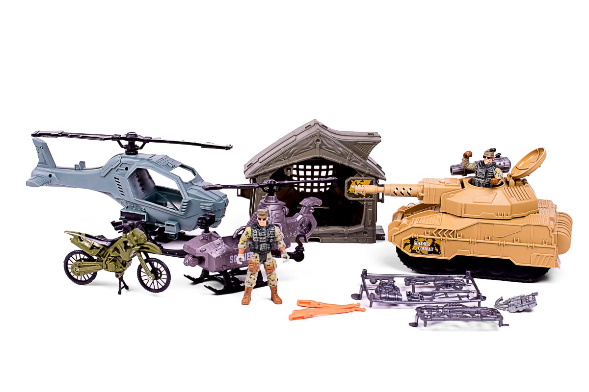 Special Forces - Military set with tank, helicopters, motorbikes and accessories (520373)