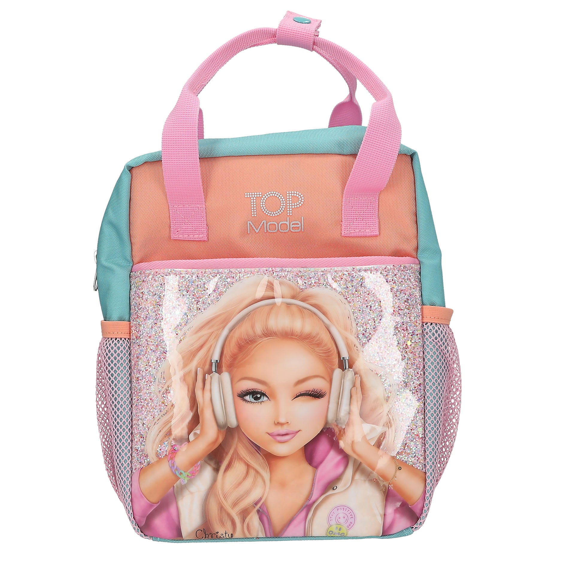 Topmodel - TOPModel Backpack MUSIC - Pink, Apricot, Turquoise - Small