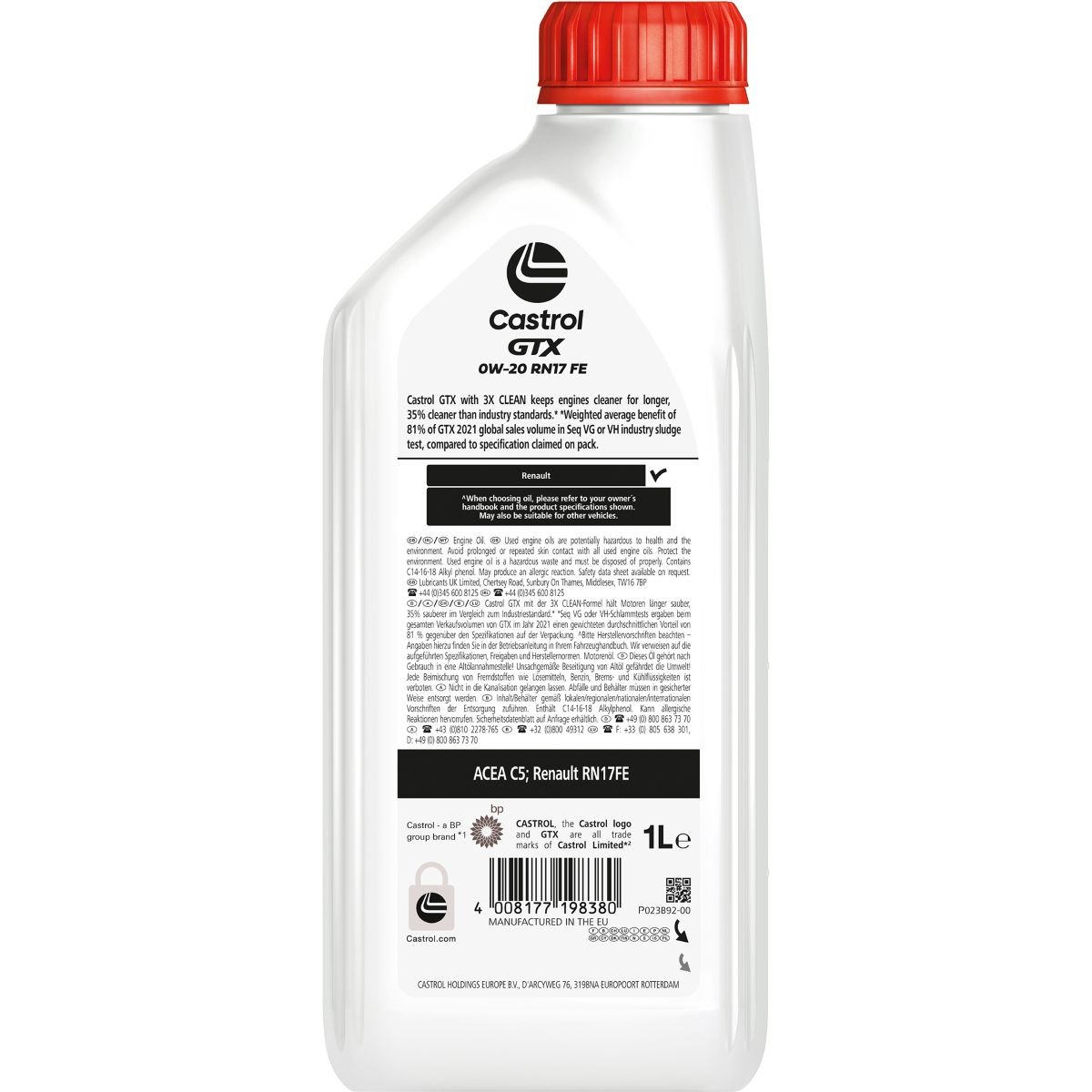 Castrol GTX 0W-20 RN17 FE 5x1 Liter