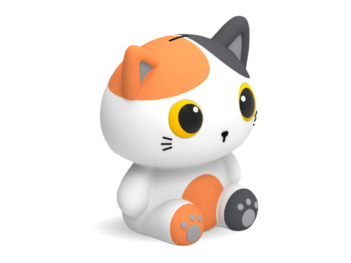 iTotal - Vertical Piggy Bank ORANGE CAT (XL2497R)