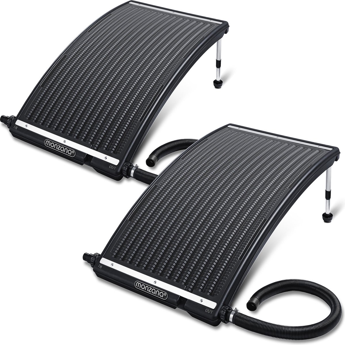 Solarny Podgrzewacz do Basenu 2 szt Antracyt 110x69x14