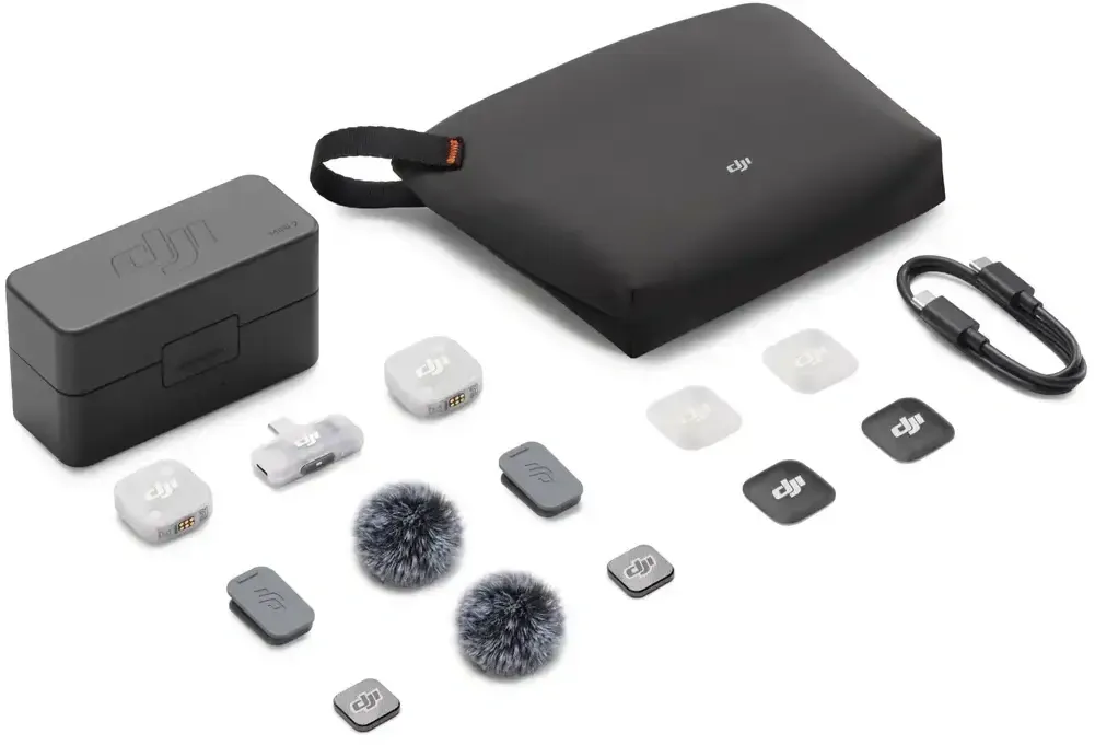 DJI Mic Mini 2 - Draadloze Microfoonset - 2 TX + 1 RX - Oplaadcase