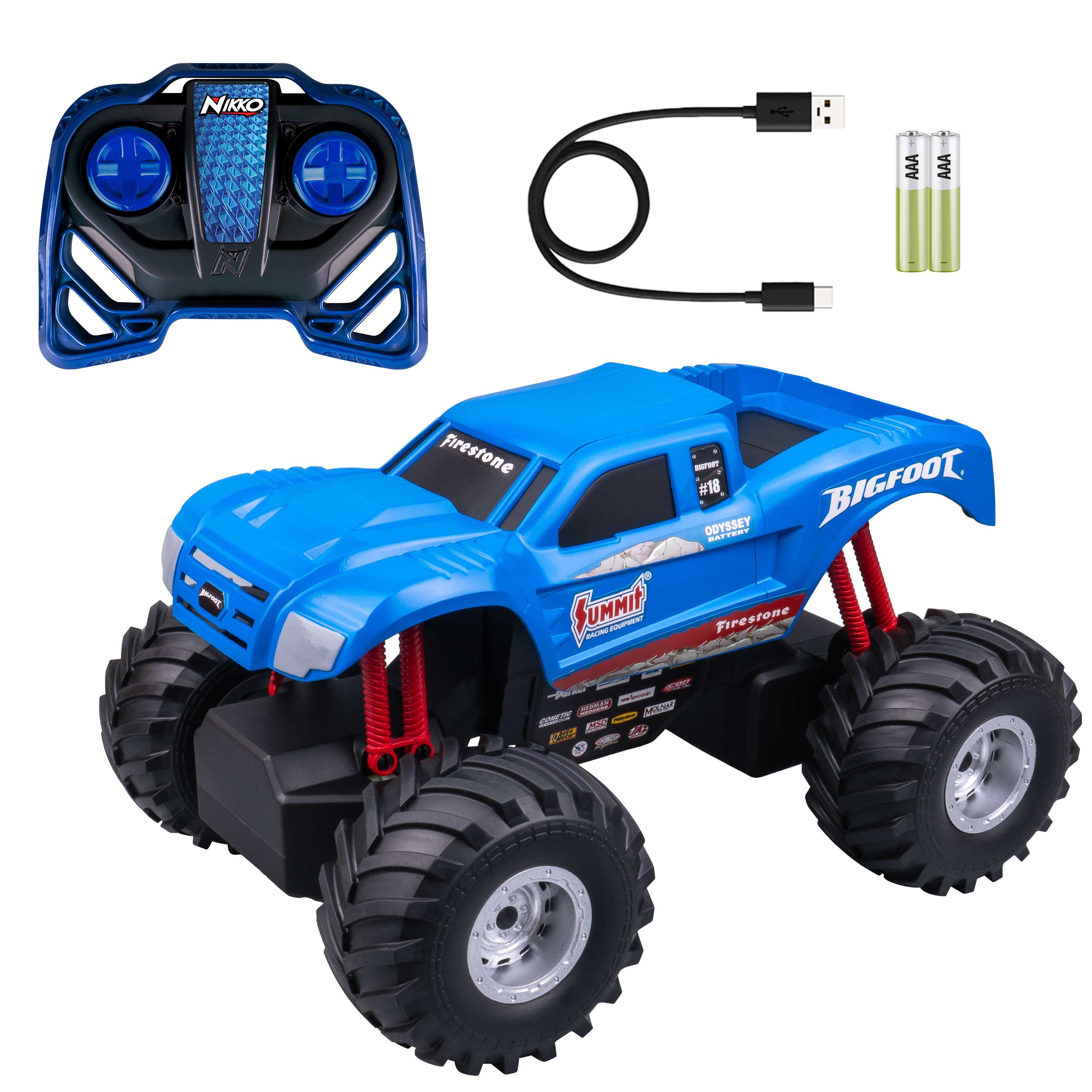 NIKKO – BIGFOOT – RC 1:14, 28 cm – Blau