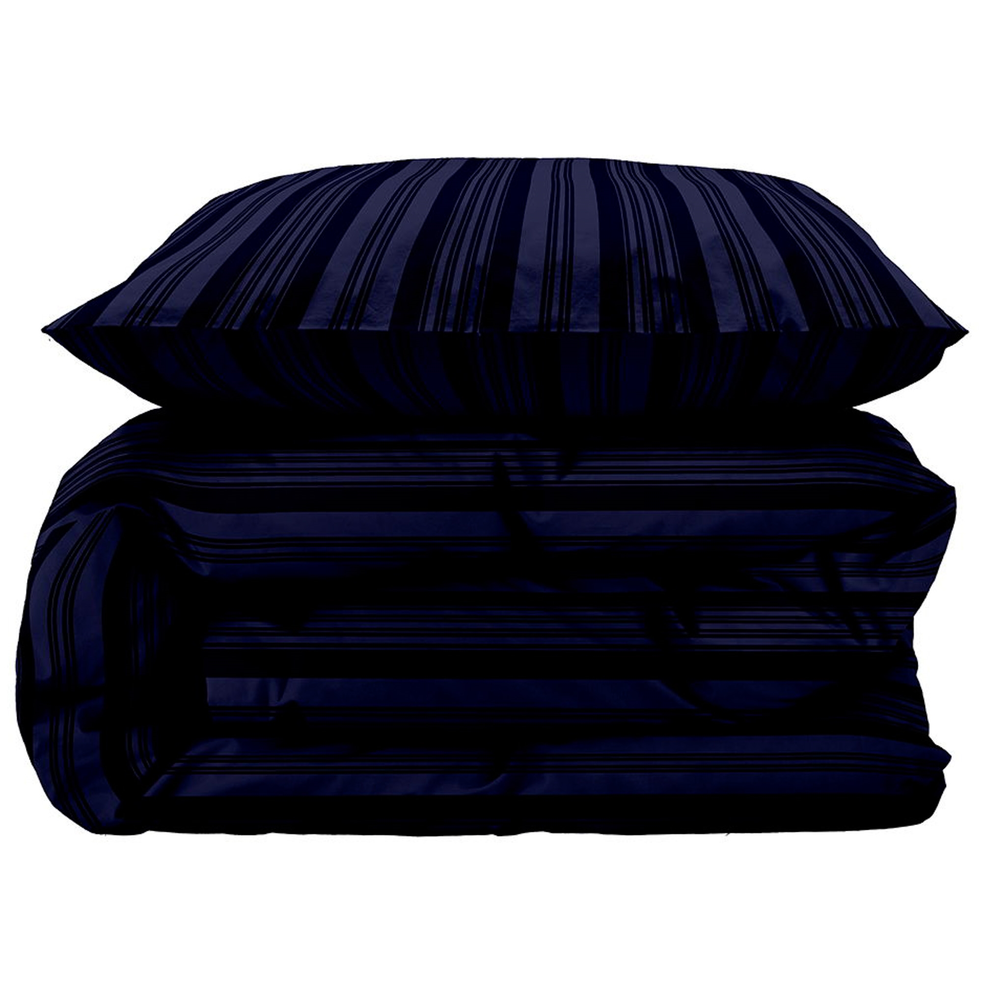 Doppelbett-Bettwäsche 200x220 cm - 100% damastgewebter Baumwollsatin - Södahl Noble - Blau