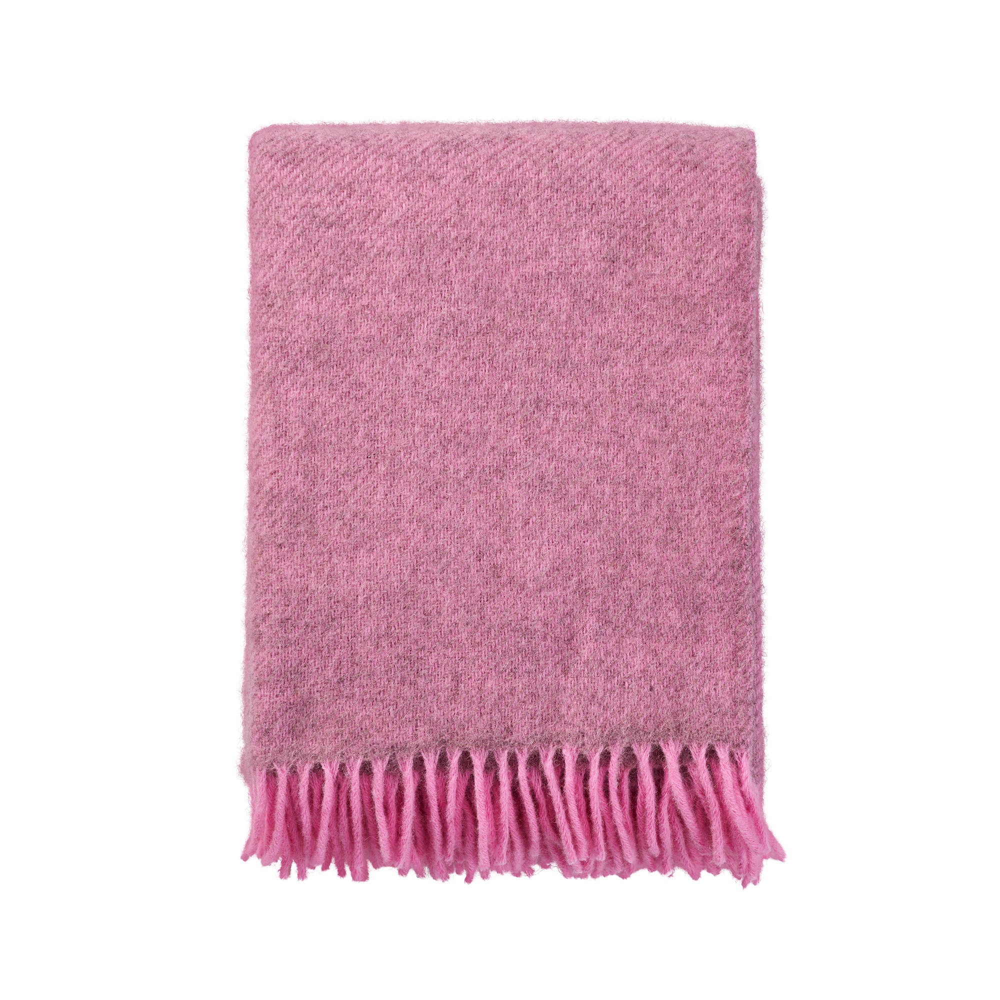 Wollplaid - 130x200 cm - Gotlandwolle/Lammwolle - Gotland Pink