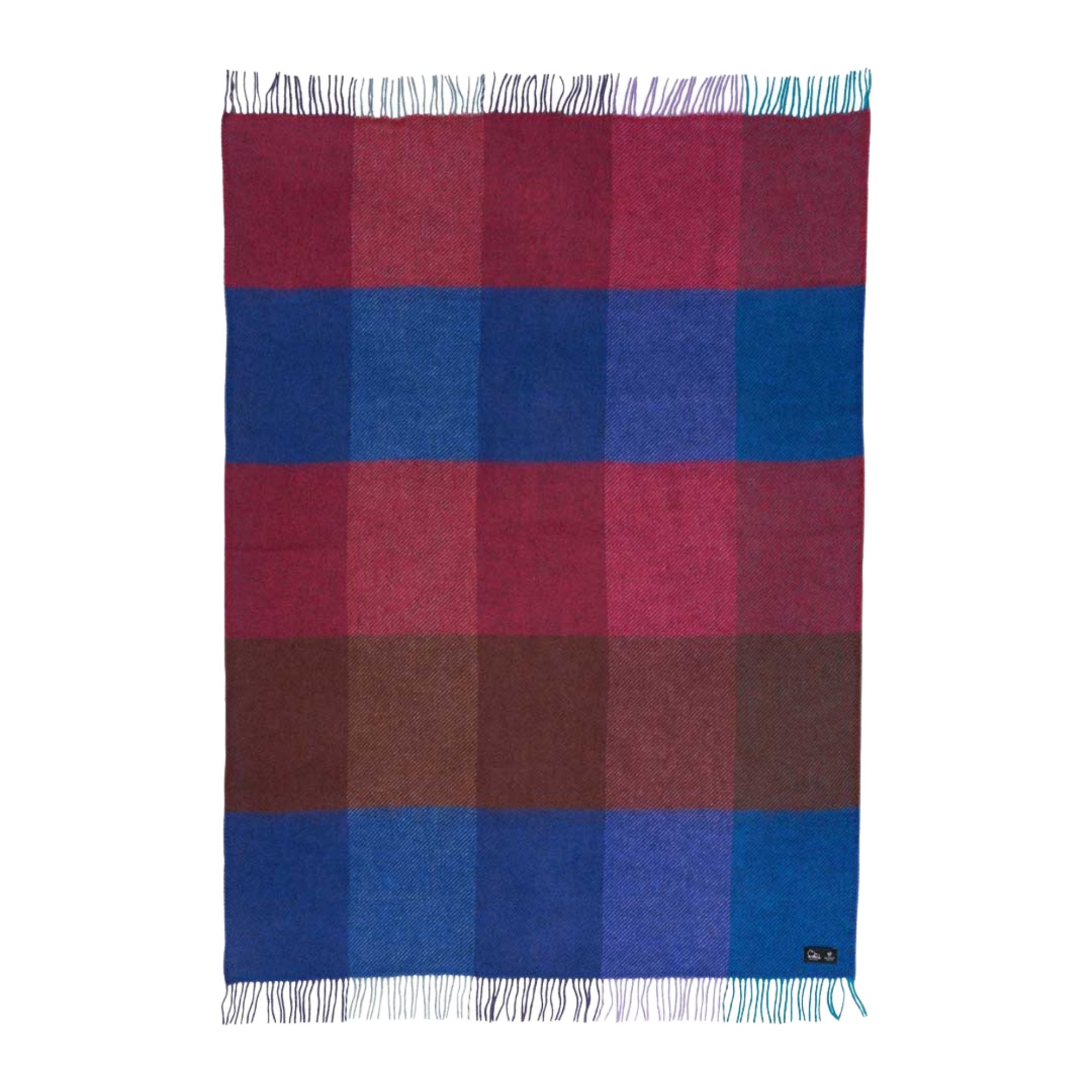 Wollplaid - 130x200 cm - Gotlandwolle/Lammwolle - Gotland Check Mauve