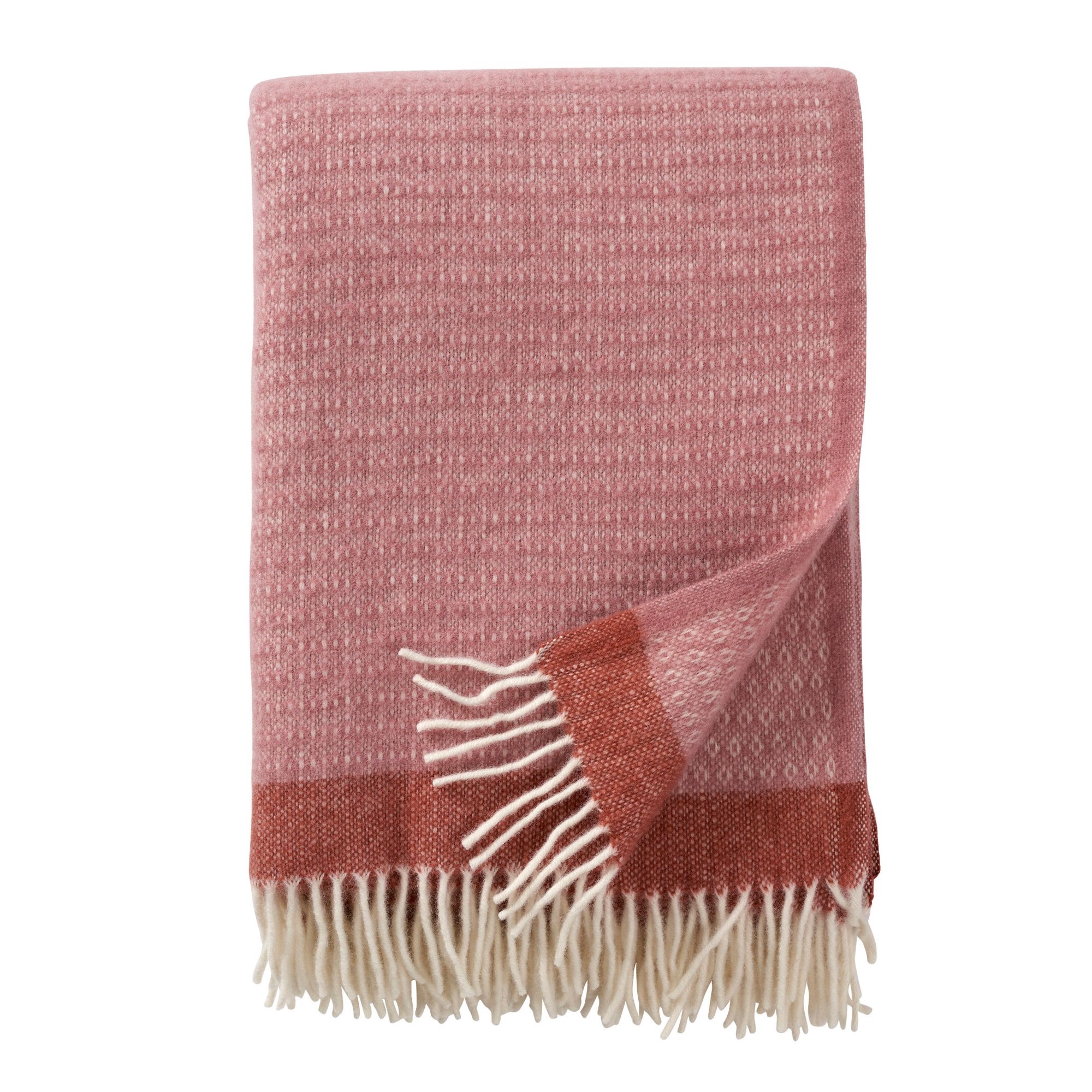 Wollplaid - 130x200 cm - 100% ökologische Lammwolle - Harald Dusty Rose
