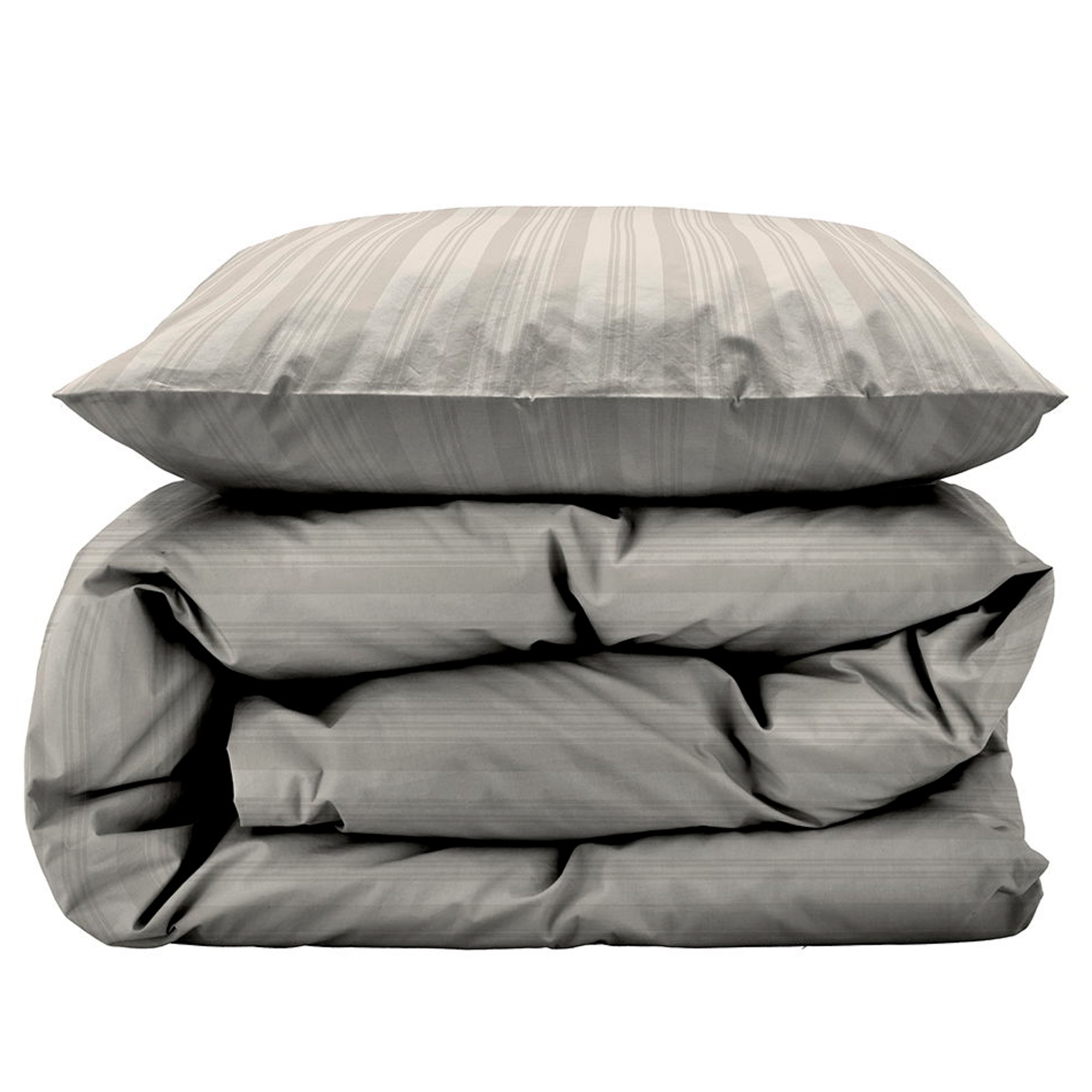 Bettwäsche 140x200 cm - 100% damastgewebter Baumwollsatin - Södahl Noble - Beige