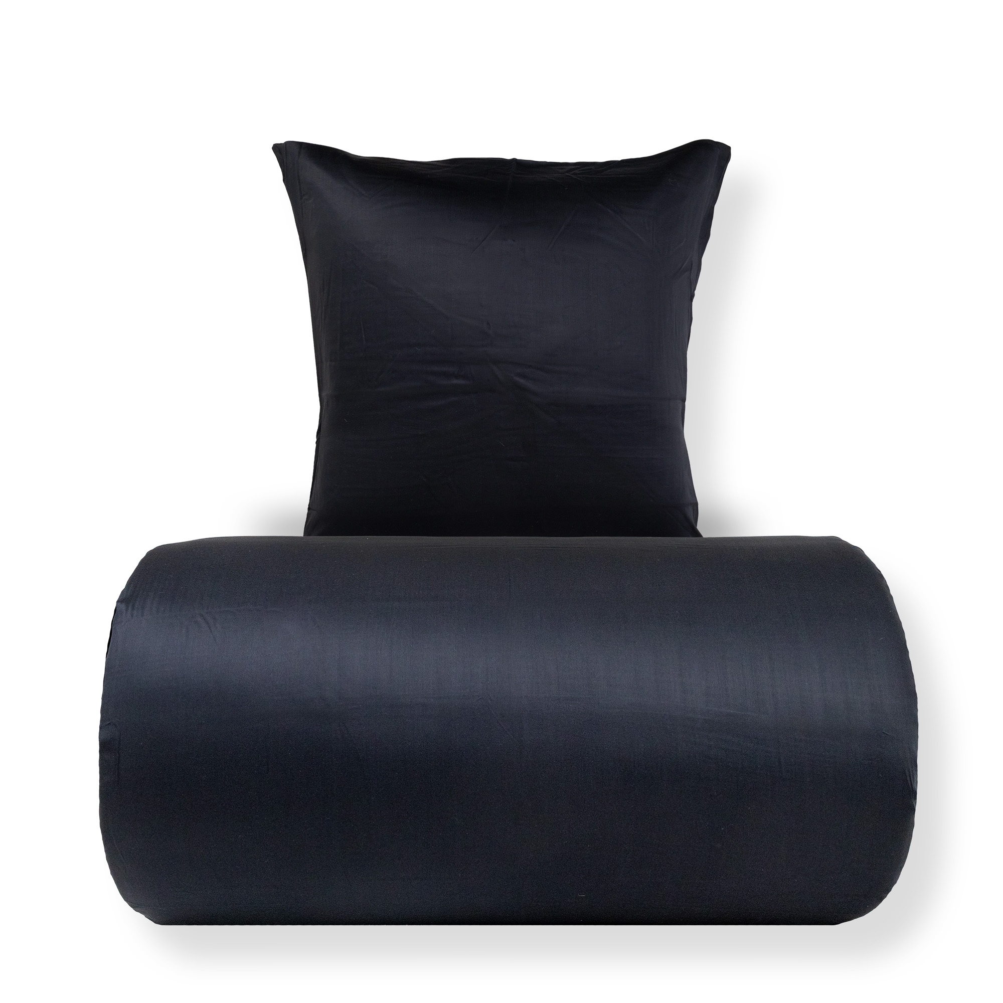 Bambus-Bettwäsche 140x200 cm - 100% Bambus - Schwarz