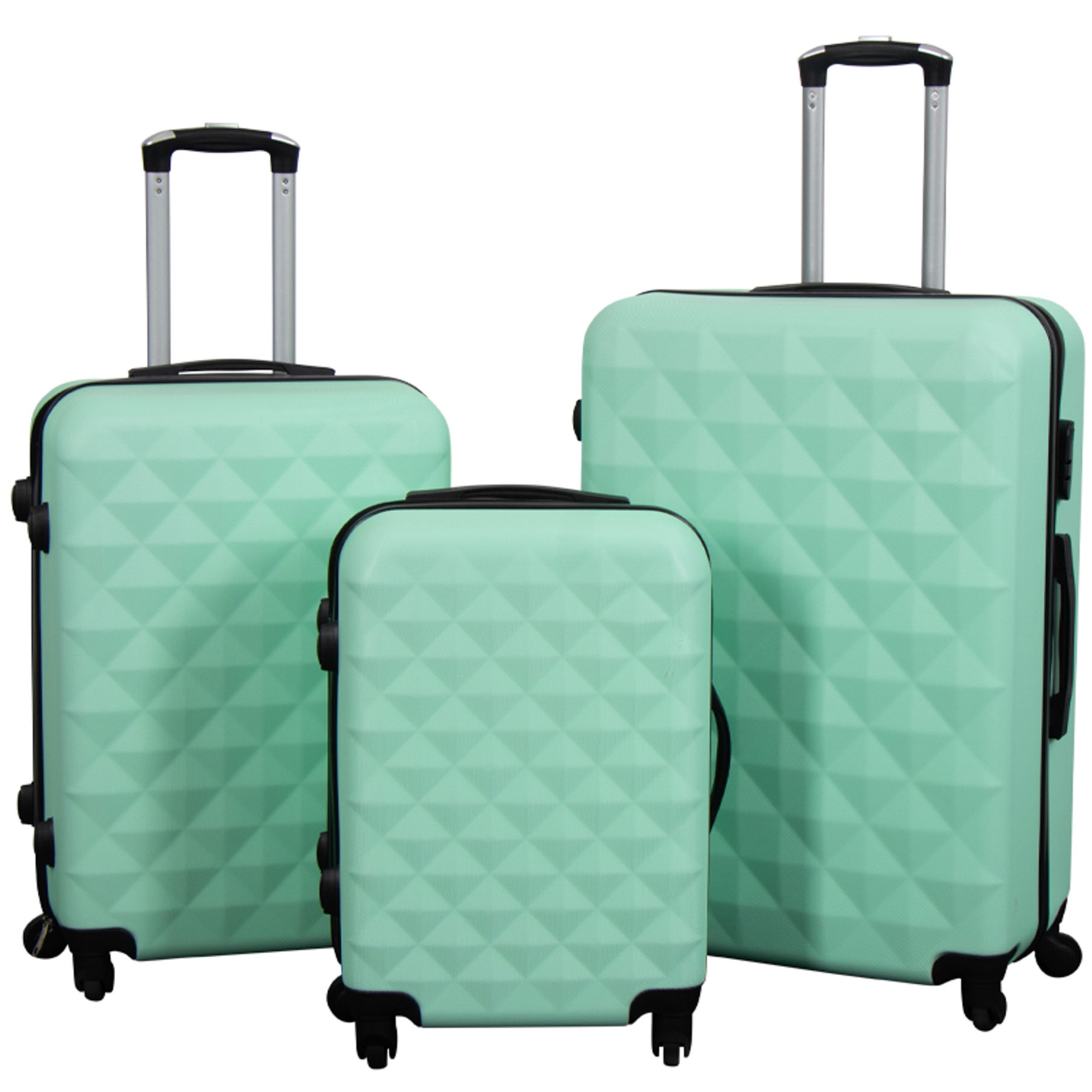 Koffer-Angebot - 3 Stk. - Exklusives Hardcase Koffer-Set Angebot - Diamant Türkis
