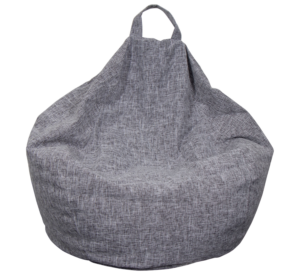 Sitzsack - 120 L - Hellgrauer Möbelstoff - Schön und exklusiv