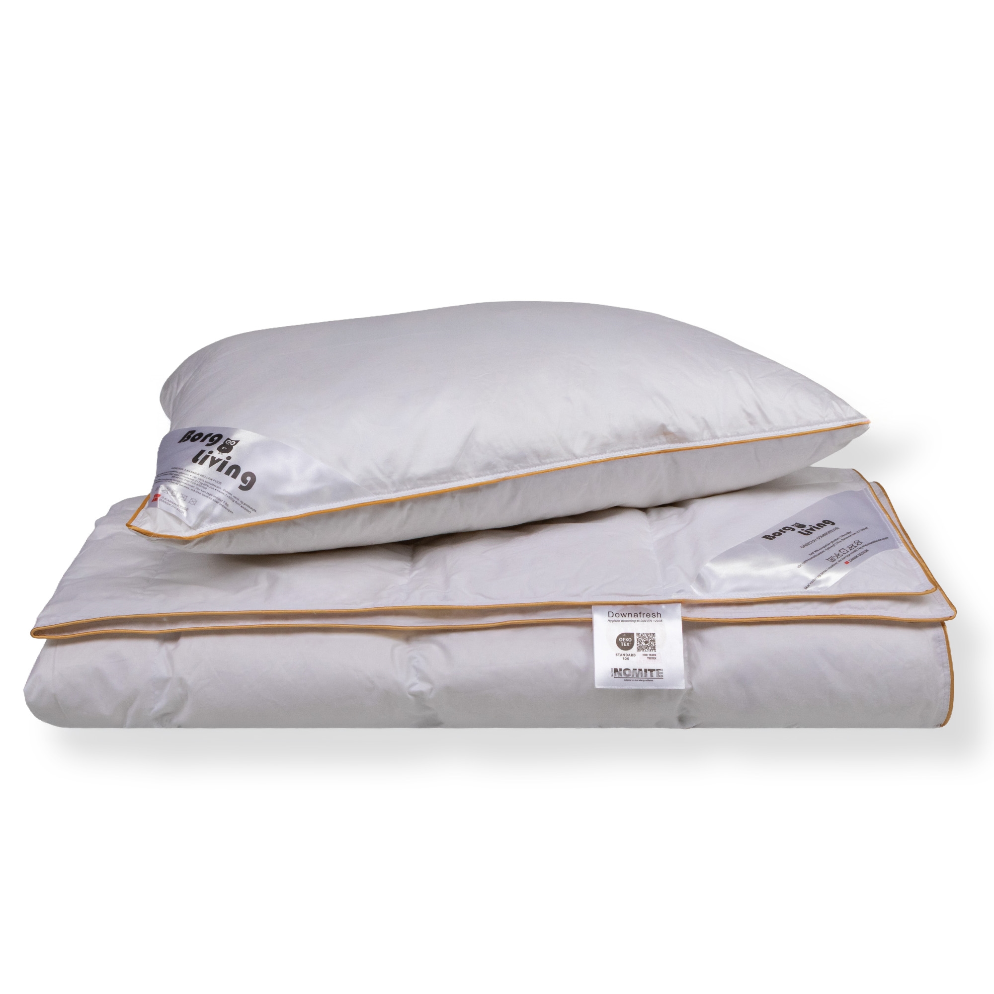 Daunenbett-Set mit Kissen - Sommerdecke - 140x200 cm + 60x63 cm