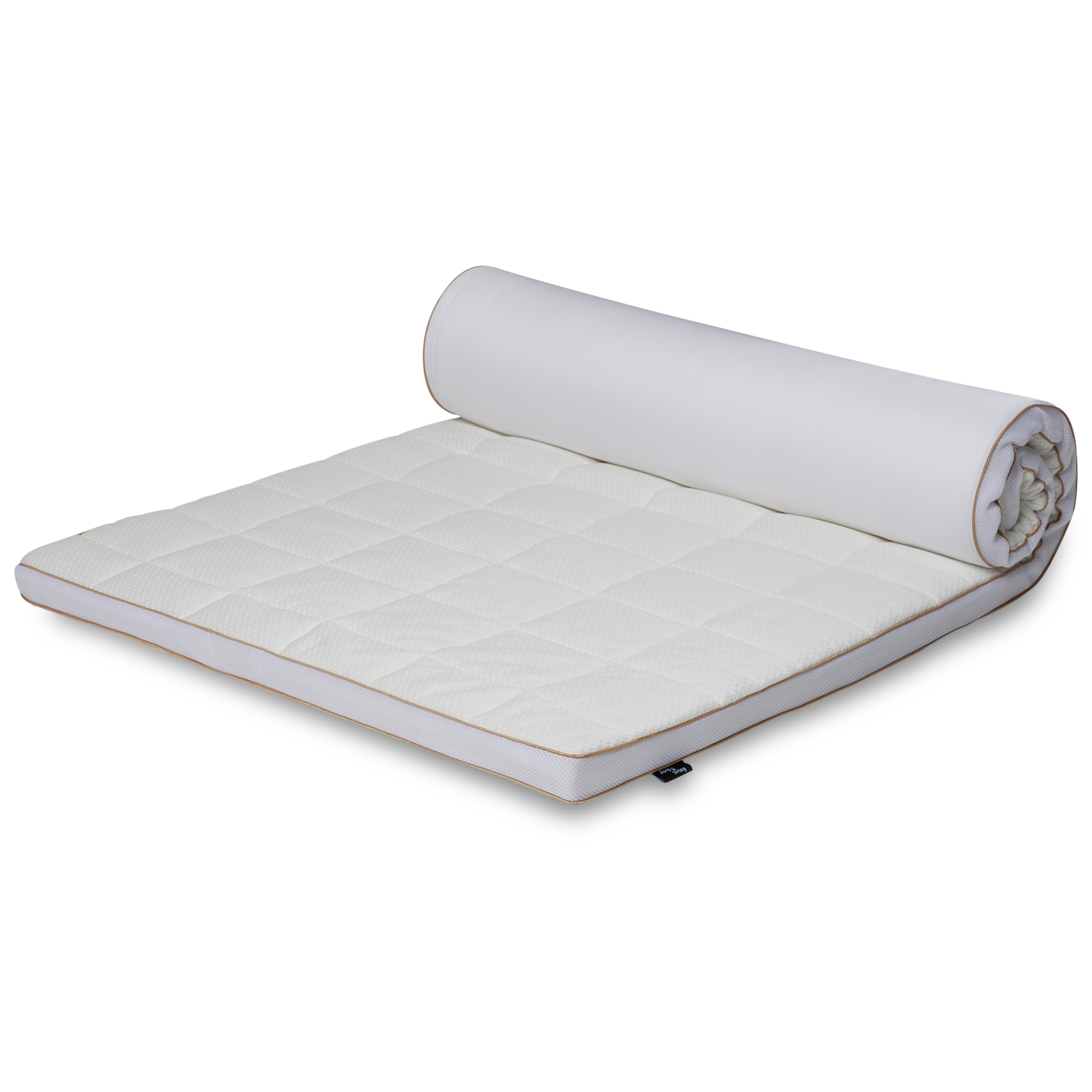 Topmatratze - 90x200 cm 5 cm hoch - NASA Memory-Schaum - Borg Living - Ergonomische Topmatratze