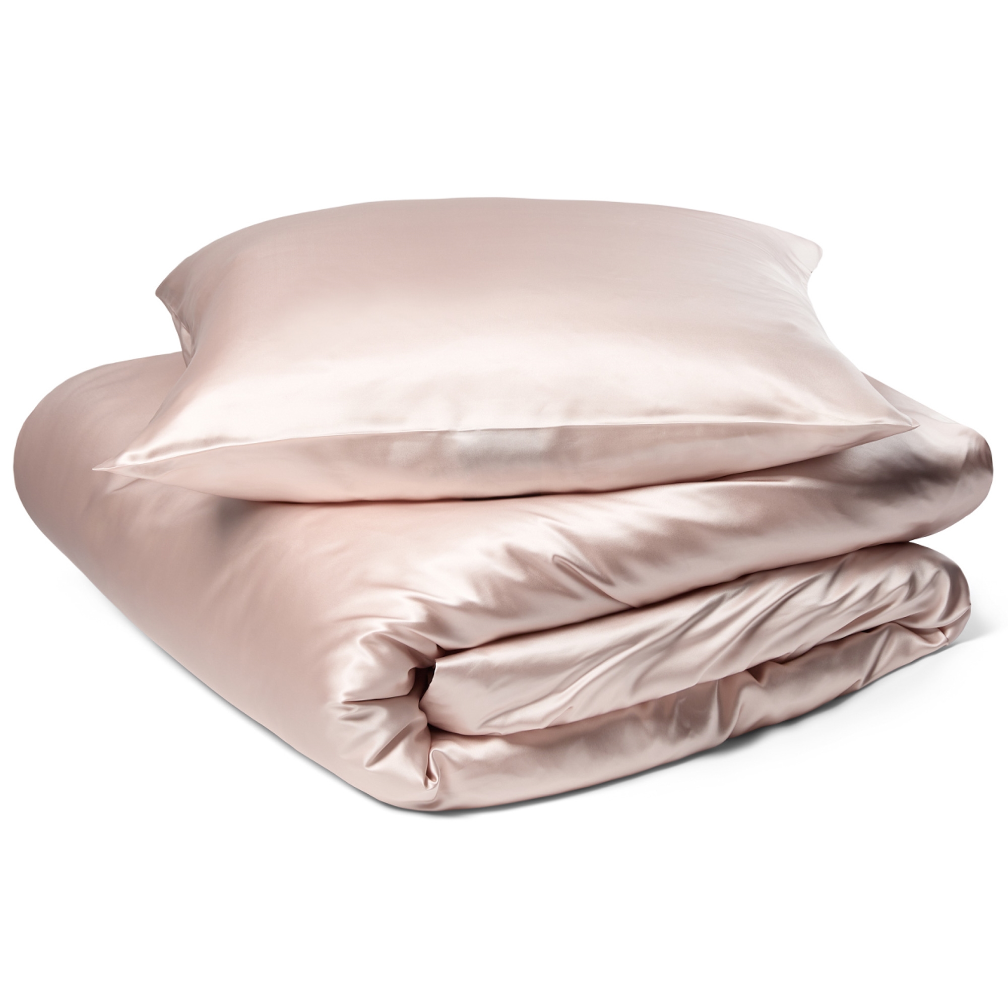 Silke-Bettwäsche 140x220 cm - 100% Maulbeerseide - Staubiges Rosa