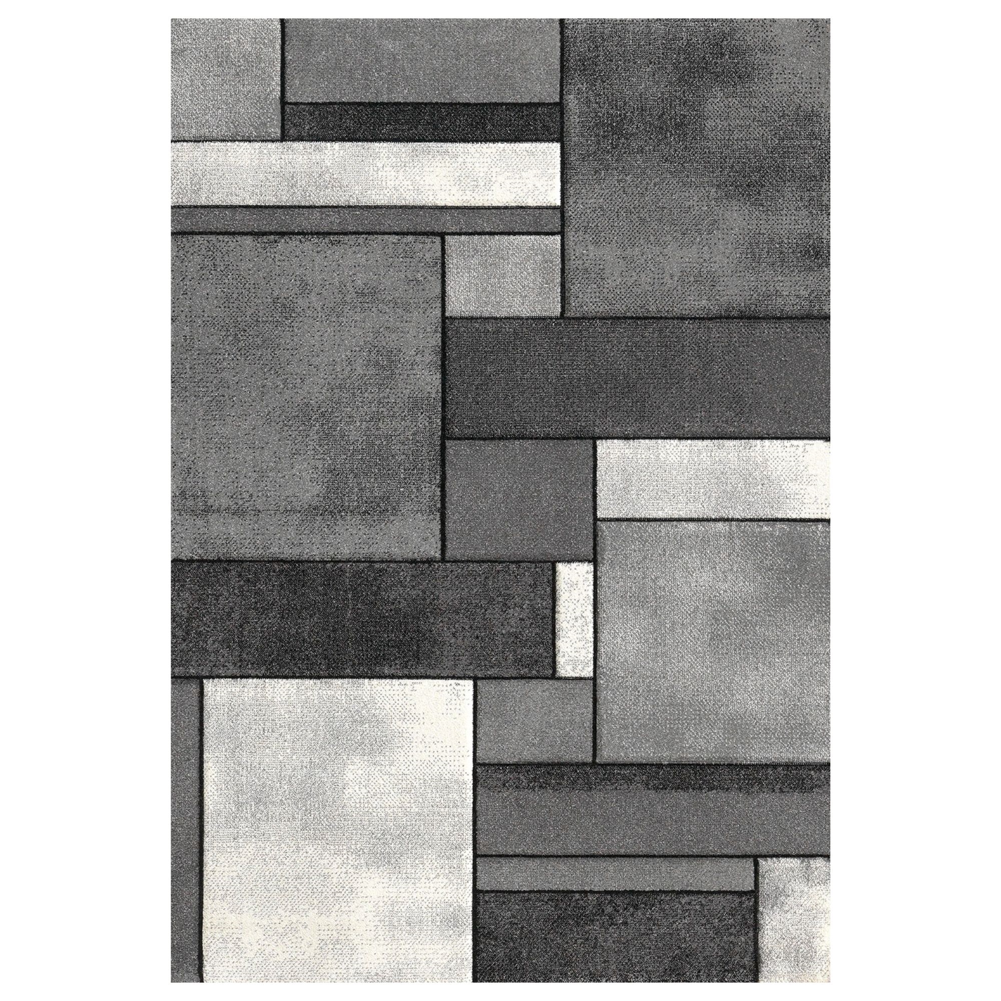 Teppich - 160x230 cm - Grau mit Muster - Brilliance - Nordstrand Home