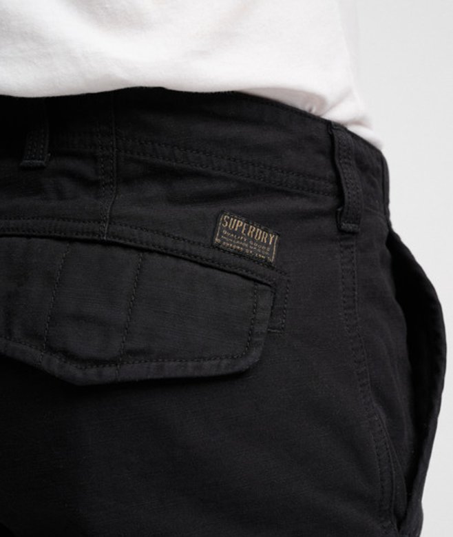 Superdry Herren Chino-hose mit Konischer Passform Black - Größe: 34/32