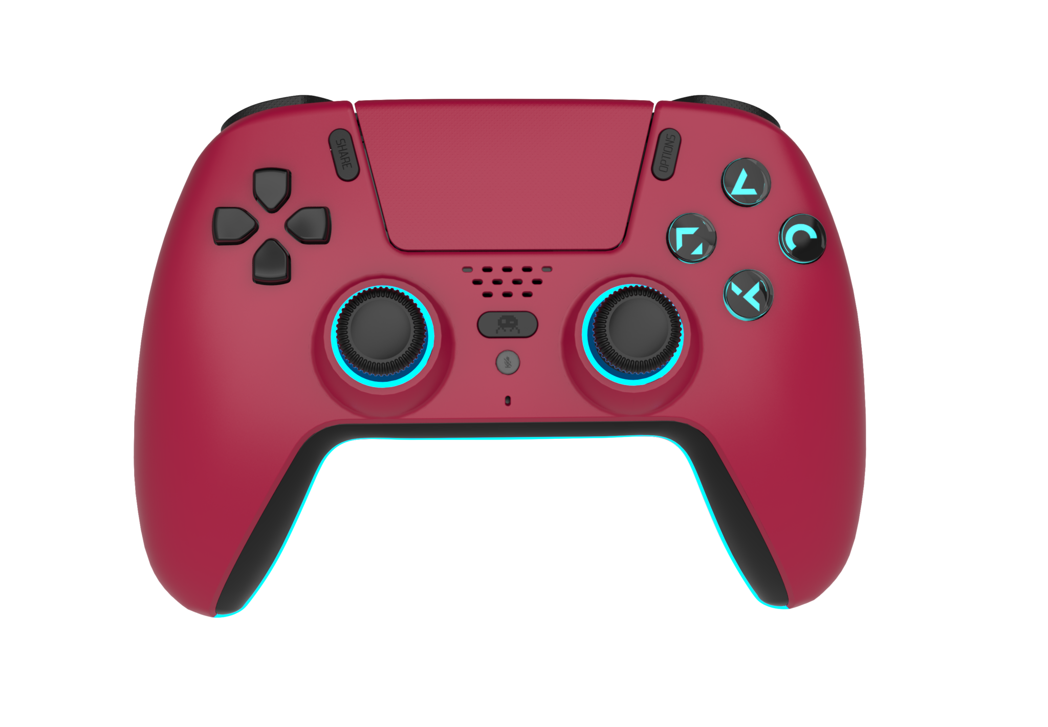 Freaks And Geeks - Wireless Bluetooth Controller for PS5- LED - Cherry Red