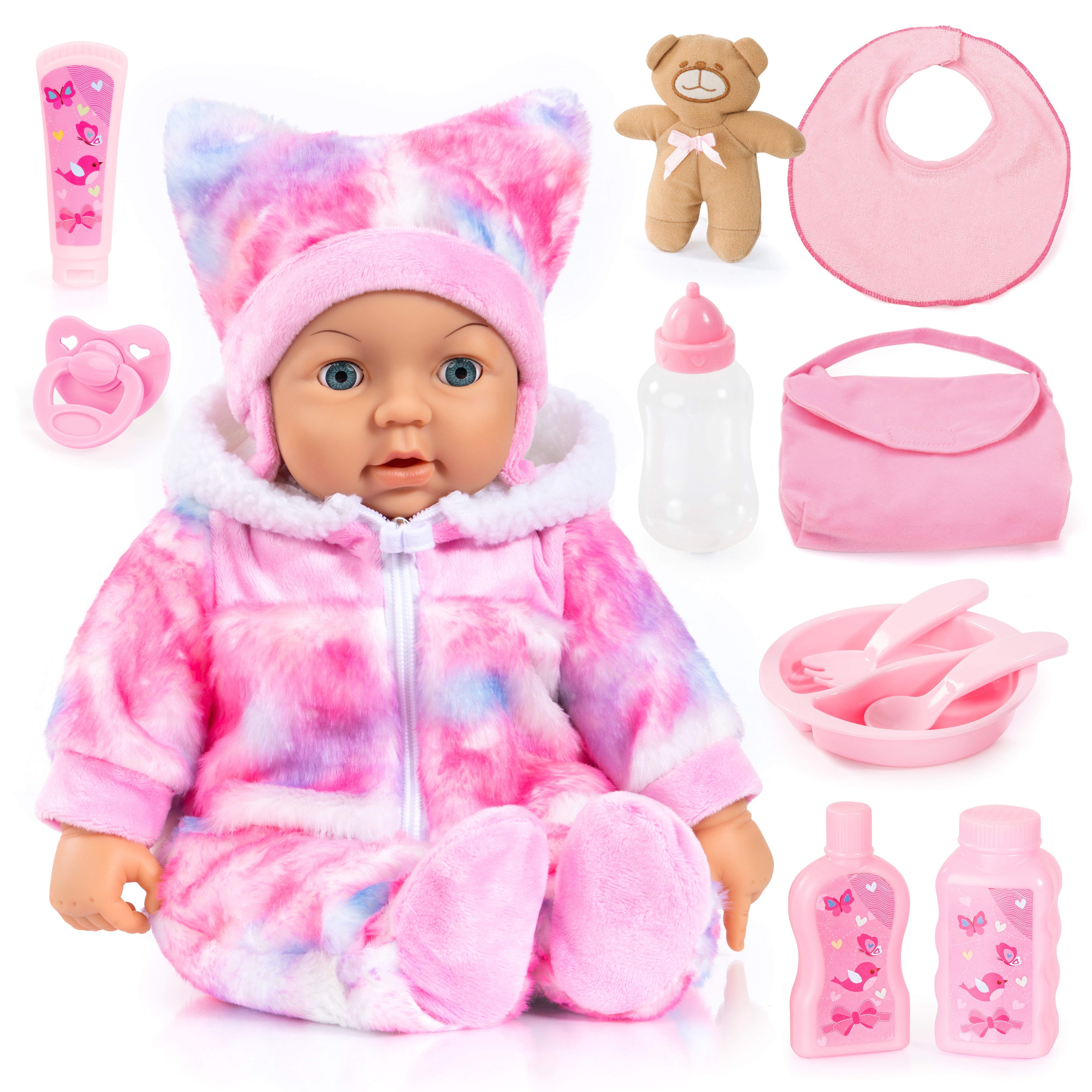 Bayer – Piccolina Magic Eyes 46 cm – Helllila