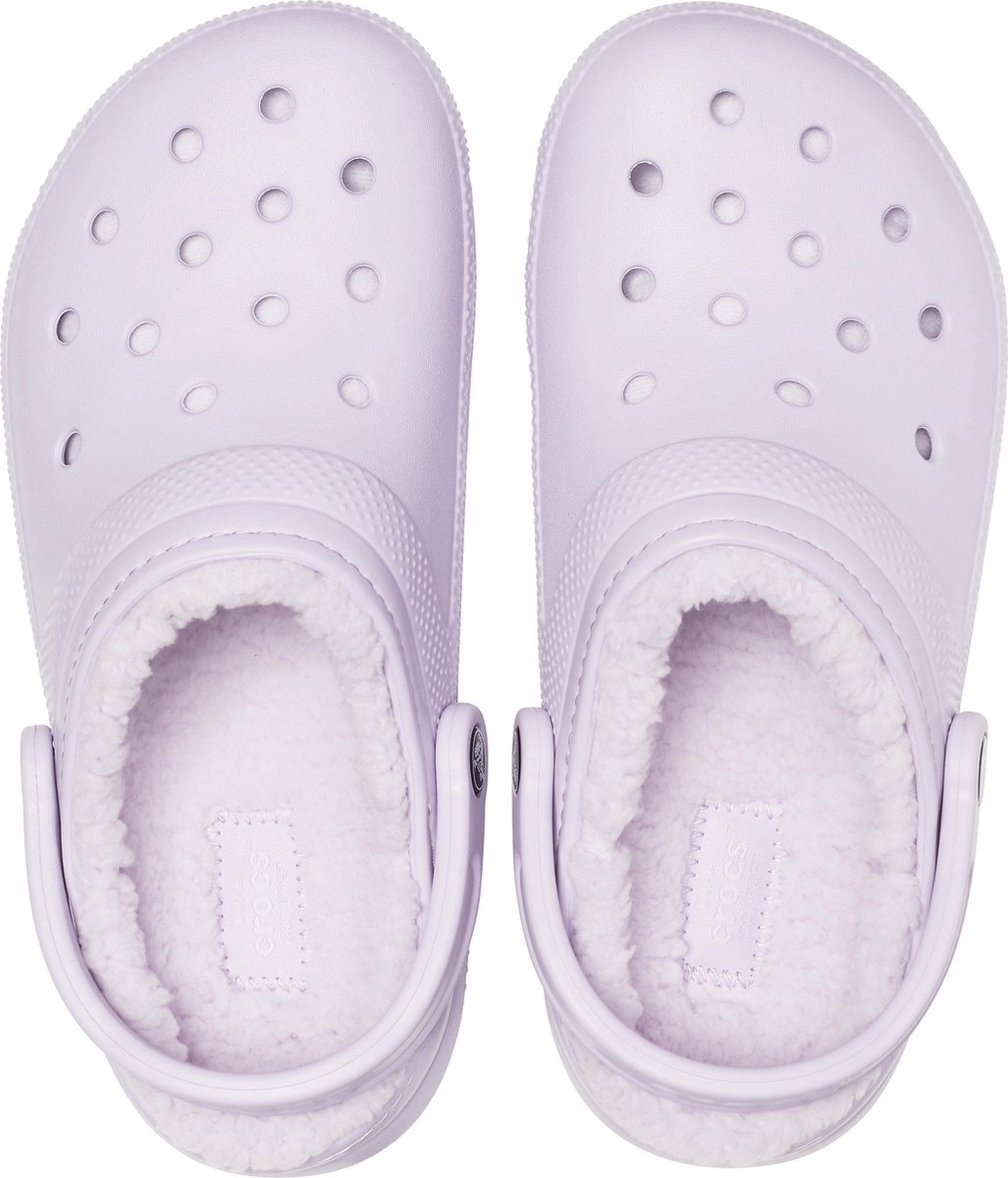 Crocs classic fuzz lined clog