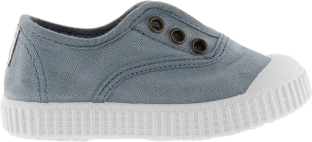 Sneakers aus gewaschenem Leinen ohne Schnürsenkel, Mädchen Victoria 1915 Anglaise