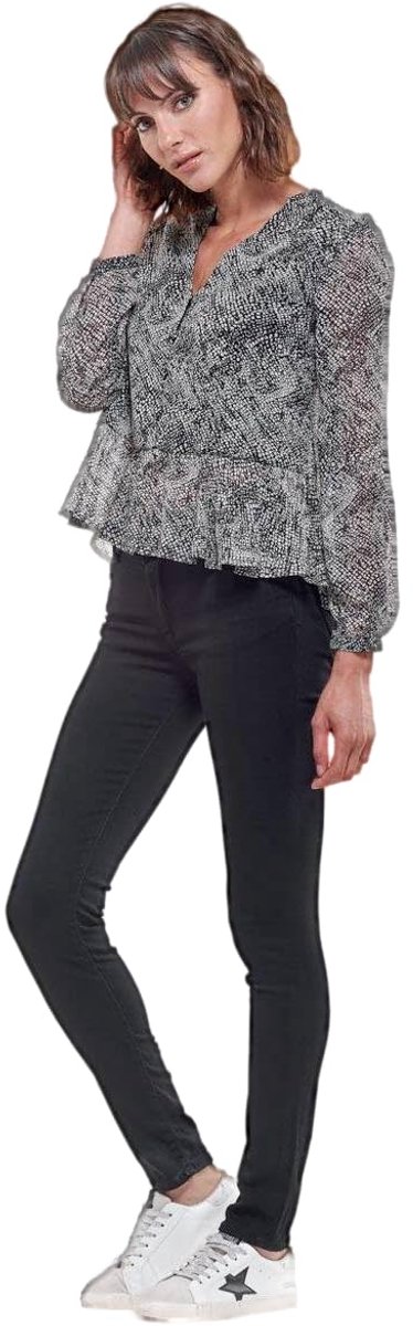 Damenjeans mit hoher Taille Le Temps des cerises ultra pulp N°0