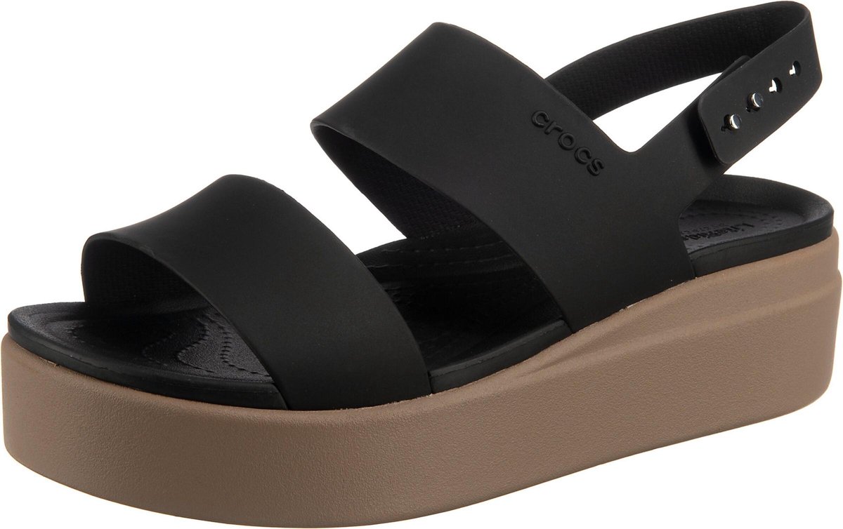 Damen-Sandalen Crocs brooklyn low wedge