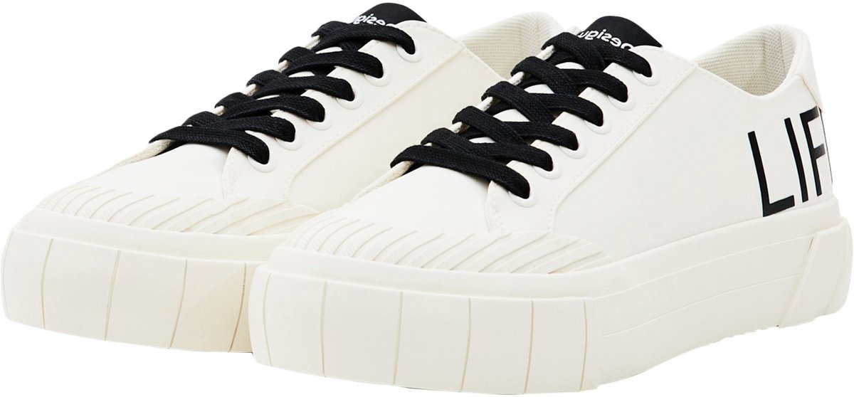 Plattform-Sneakers für Frauen Desigual Life is Awesome