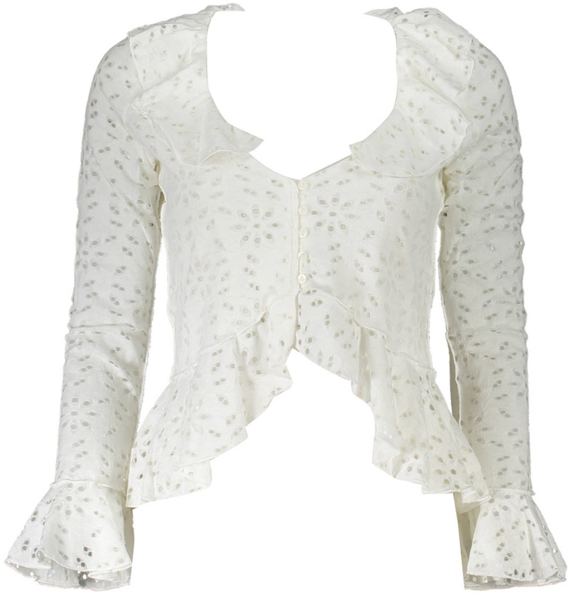 Bluse, langarm, mit Rüschen, Damen Desigual