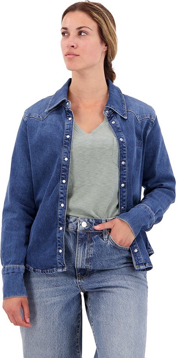 Denim-Hemd aus Bio-Baumwolle Frau Superdry Western