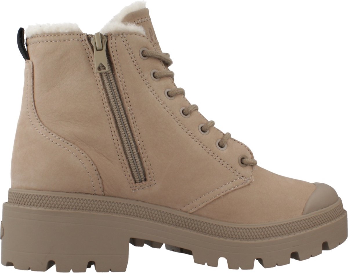 Damen Stiefeletten Palladium Pallabase Nubuck Zip Wl