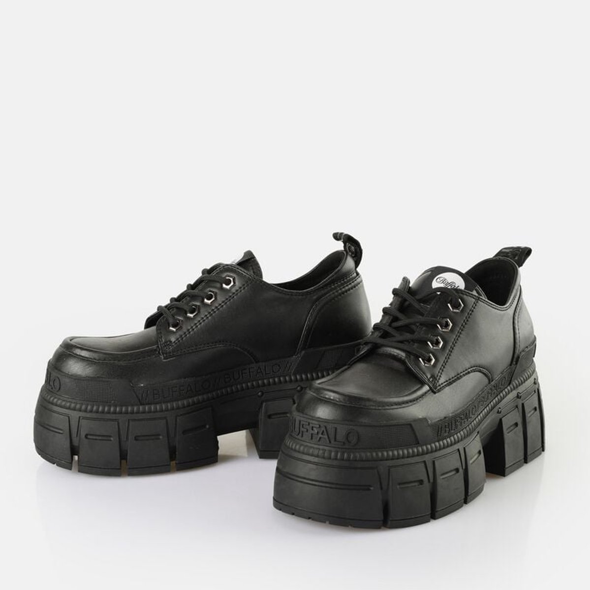 Derbie Frau Buffalo Gospher Lace Up Cs - Vegan Nappa