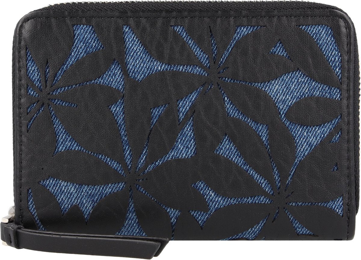 Kleine Brieftasche geprägte Blumen Frau Desigual