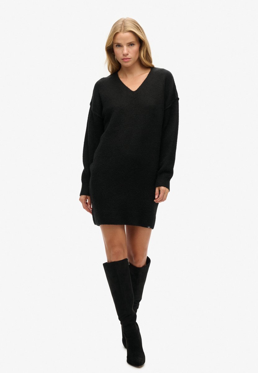 Pulloverkleid aus Strick mit V-Ausschnitt, Damen Superdry