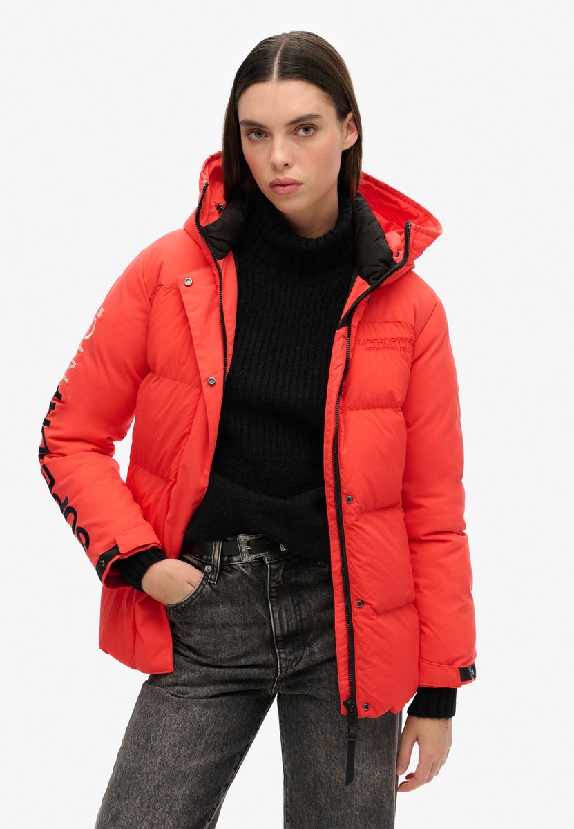 Damen gefütterte Parka mit Kapuze Superdry City Wind