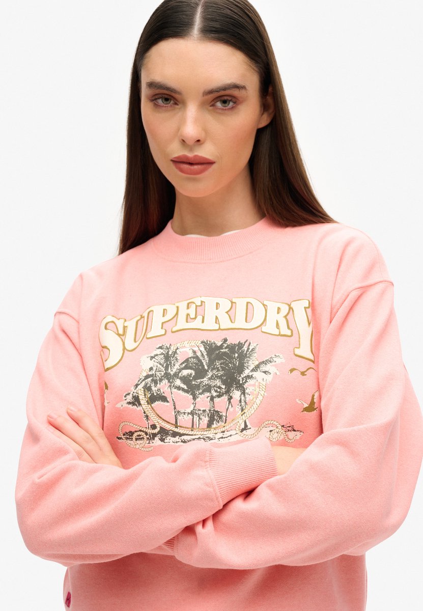 Sweatshirt Damen Superdry Travel Souvenir