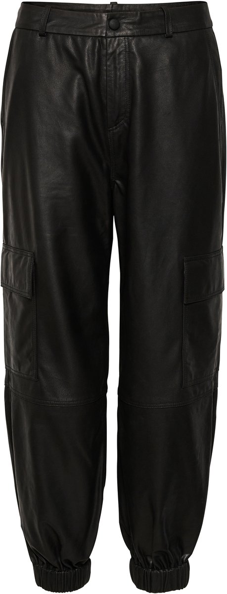 Cargohose Leder Damen KAFFE Malene
